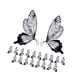 thumbnail image 3 of Papel de regalo de flores de mariposa Strade Fareast Limited 40 piezas negro, 3 of 8