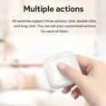 thumbnail image 4 of Homgeek Portable Double Button Remotes Control Switch Cable-free Intelligent Dual Button Switch Intelligent Linkage Home Easy Installation Remotes Control Compatible with Fingerbots, 4 of 7