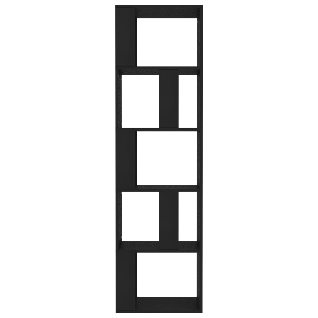Kepooman Modern 5-Tier Vertical Corner Bookcase for Office Living Room Bedroom, 17.7" x 9.4" x 62.6", Black Kepooman Modern 5-Tier Vertical Corner Bookcase for Office Living Room Bedroom, 17.7" x 9.4" x 62.6", Black