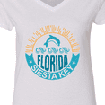 thumbnail image 4 of Inktastic Siesta Key Florida Beach Vacation Women's V-Neck T-Shirt, 4 of 5