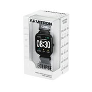 Armitron Eclipse Adult 45mm w/Voice Assistant & Backlight Smart Watch w/Charging Cable, Watch Band, Gray