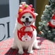 thumbnail image 4 of Gorros navideños para perros, babero para cachorros, disfraces de Papá Noel y alce para mascotas, ropa encantadora de otoño e invierno, sombrero para gatos, vestido de Año Nuevo para perros grandes, 4 of 4