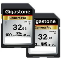 Gigastone 32GB 2-Pack SD Card V10 SDHC Memory Card High Speed Full HD Video Compatible with Canon Nikon Sony Pentax Kodak Olympus Panasonic Digital Camera