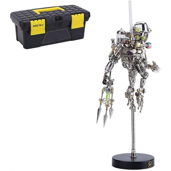 RKXQT Helixsun 3D Puzzles for Adults, Steampunk Diver Ape, DIY 3D Metal Modles Kits Halloween Decor Bran Teaser Puzzles Toys for Teens Great Birthday Gifts, 700 Pcs