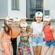thumbnail image 2 of BRIGHTFUFU Gorra de béisbol blanca para niños (6 unidades): gorra de sol con dibujo pintado a mano para niños y niñas, proyectores de manualidades de verano en blanco para actividades al aire libre., 2 of 7