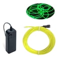 thumbnail image 2 of EL Wire MaxLax verde fluorescente de 5 m con paquete de baterías, 2 of 7