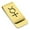 Gold, variant on Stainless Steel Mercury Alchemy Symbol Classic Slim Money Clip Credit Card Holder