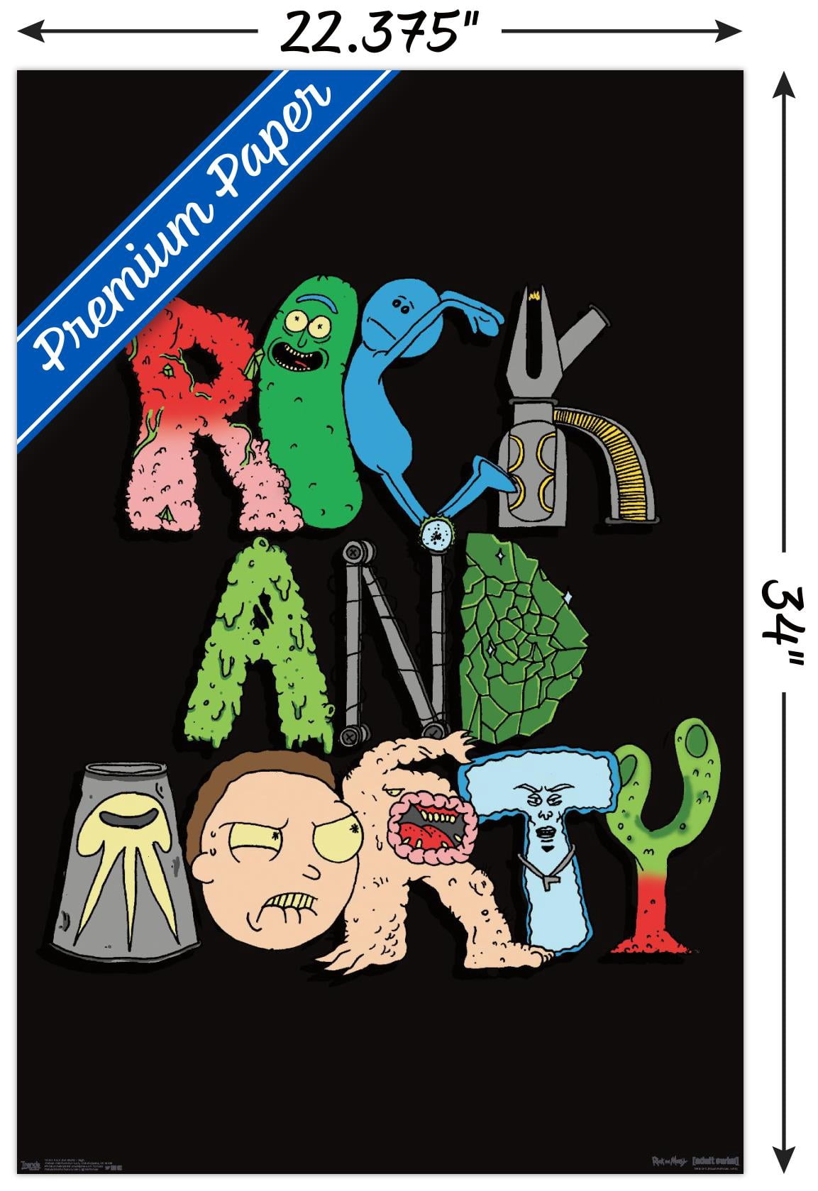 Rick And Morty - Sign Wall Poster, 22.375" x 34"