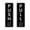 Black / Silver, variant on Signs ByLITA Vertical Push and Pull Door Signs (Coffee Cups) Door Sign (Black) - Large