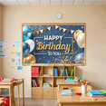 thumbnail image 4 of Colorful Theme Happy Birthday Banner Decorative Design Birthday Party Banner Creative Backdrop Party Decoration for Birthday Celebration Indoor Party Photo Shoot, 4 of 7