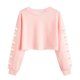 thumbnail image 1 of Camisetas de Manga Larga de las Mujeres Impresas Sueltas Casuales Cuello Redondo Suéter Deportivo Top Se Ajusta Fiel Al Tamaño para Casual, Fiesta, 1 of 5
