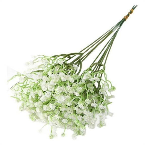 50PCS Babysbreath Artificial Flowers Fake Babysbreath Flowers Artificial Bulk White Gypsophila Bouquets Real Touch Faux Flowers for Wedding Floral Arrangement Party Home Decoration