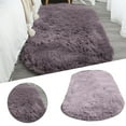 thumbnail image 2 of Bedroom Rugs Cozival Shaggy Plush Runner Rug for Entryway And Bedside, Non-Slip Oval Floor Mat for Indoor Use in Living Room Or Bedroom, Soft Accent Decor for Hard Floors, 40X60Cm, Plush Rug, Purple, 2 of 7