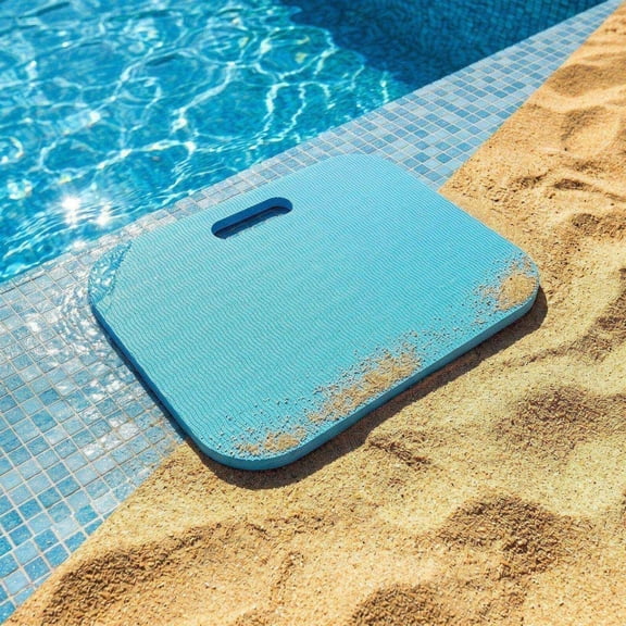 Yhmxh Pool Seats for Edge of Pool, 17x13 Inch Thickened Anti Slip Foam Poolside Cushions Waterproof Kneeling Pad with Handle, Portable Poolside Seating Mats for Summer Beach Outdoor Activities