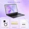 thumbnail image 6 of THTRO 15.6" IPS FHD Laptop Computer, 128GB SSD 12GB RAM, Intel 6500Y with 2 Cores 4 Thread, Type-C, Windows 11 Laptop for Business, Study, Office, Dark Gray, Lightweight, 6 of 7