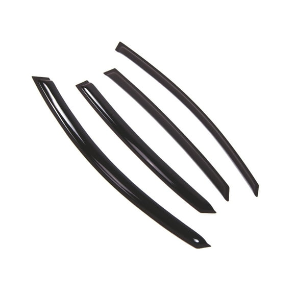 Tuningpros WD2-500 Outside Mount Window Visor Deflector Rain Guard Dark Smoke 4 Pcs Set For 2004-2007 Audi A8