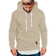 thumbnail image 2 of adviicd Heavyweight Pullover Hoodie Fleece Sweatshirt Pocket (Khaki,4XL), 2 of 4