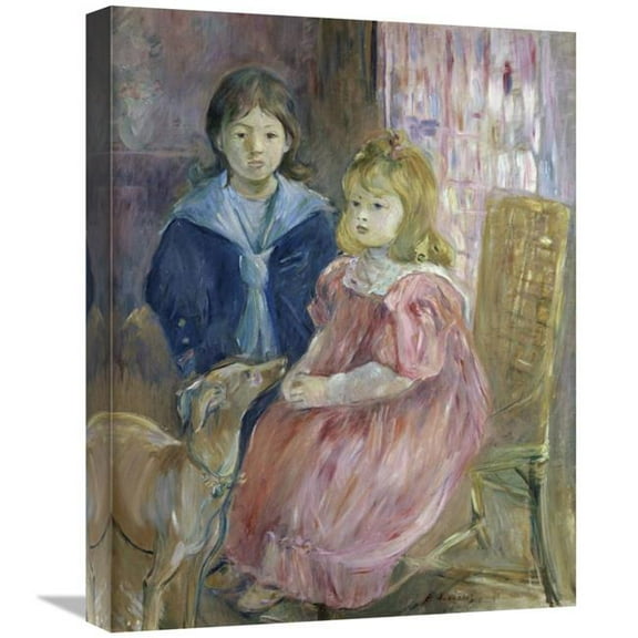 Global Gallery 22 in. The Gabriel Children Art Print - Berthe Morisot