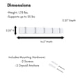 thumbnail image 3 of BirdRock Home Folding Hook Coat and Hat Rack - 5 Hooks, 3 of 6