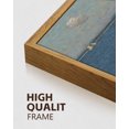 thumbnail image 3 of Drsoum French Vintage Sea and Sky Wall Prints Classic Retro Farmhouse Rustic Art 11x14in Natural Framed Decorations for Living Room Kitchen, 3 of 6