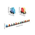 thumbnail image 3 of DPTALR Early Education To Learn Numbers And Letters Magnetic Train Puzzle Wooden Toy Car, 3 of 8