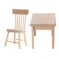thumbnail image 1 of Juguetes de casa de muñecas,Juego de muebles de madera en miniatura para casa de muñecas 1:12,1/12 Mesa Silla Modelo Comedor Accesorio,Juego de sillas de mesa de comedor 1:12 Accesorios para, 1 of 9