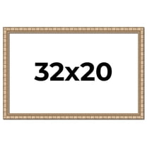 32x20 Frame Silver Real Wood Picture Frame Width 1.5 inches | Interior Frame Depth 0.5 inches |