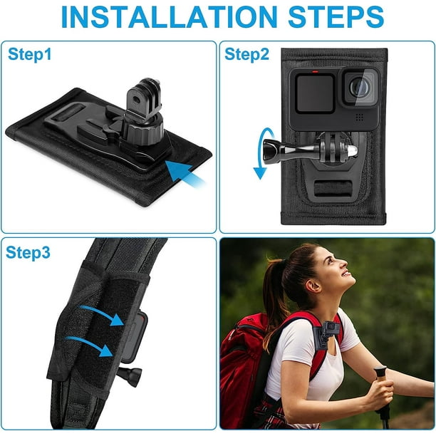 Milageto Soporte De Montaje Giratorio 360° Para Cámara De Seguridad O Proyector, De Aluminio Resistente, Base Engrosada, Para Interiores Y Exteriores, Longitud Ajustable De 40 A 80 Cm, Incluye Tornillos