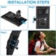 thumbnail image 4 of Correa de hombro para mochila, compatible con GoPro Hero 11/10/9/8/7/6, cámara Insta360, soporte giratorio de 360°, 4 of 5