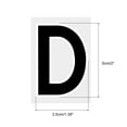 thumbnail image 2 of Letra D Parches Termoadhesivos Calor Transferencia Letras 2 Pulgadas Negro Letra Bricolaje para Equipo Uniforme, Deportes Camiseta, Fútbol, Baloncesto, Béisbol Paquete de 10, 2 of 6