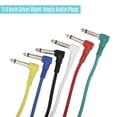 thumbnail image 5 of Colorful Guitar Effect Pedal Cables Instrument o Leads Patch Cord 21cm Length 1/4 Inch Right Angle TS Plug 6pcs/pack, 5 of 5