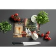 thumbnail image 3 of Carolines Treasures DAC2617LCB 12 x 15 x 0.2 in. Borzoi Cozy Christmas Glass Cutting Board - Large, 3 of 5