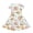 Cartoon Capybara & Axolotl Pattern, variant on Polyester Spandex Girls Summer Short Sleeve Dress for Travel With Pockets Comfortable 2-14 Years Old Girls Short Sleeve Casual Dress, Axolotl Moon Print