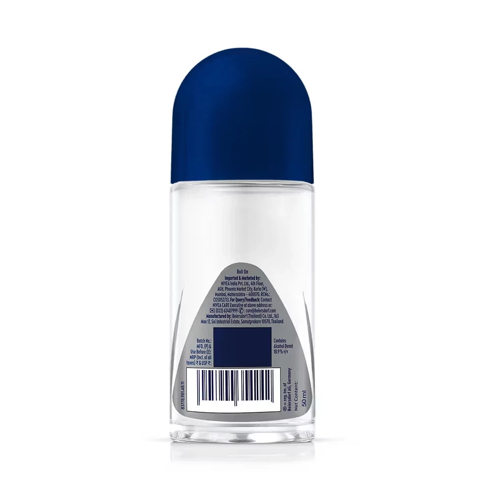 NIVEA MEN Silver Protect Anti-Perspirant Roll-On Deodorant Antibacterial -6 Pack