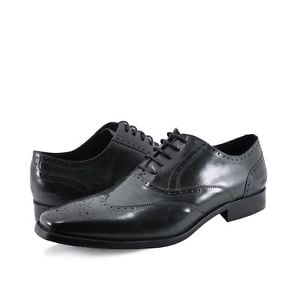 Kenneth Cole Men's Locked Down Leather Wingtip Oxfords