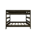 thumbnail image 4 of Plank+Beam Solid Wood Farmhouse Queen over Queen Bunk Bed Bed for Adults, Barnwood Brown, 4 of 6