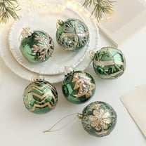 Dmlowu Christmas Tree Balls Ornaments Decorations - Green Glossy Shatterproof Christmas Balls for Wedding Home Decor Christmas Decorations, 3.14" Holiday Gift Christmas Ball Ornaments