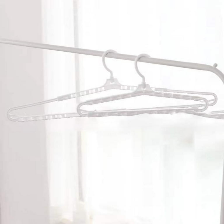 Scalable Hangers Extra Large Hangers Hangers Extra Large Retractable  Shoulder Anti Slip Windproof Drying Hanger For Home College Dorm Room White