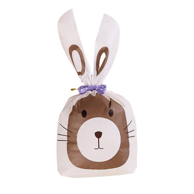 Toystoory Bolsa de dulces de conejo de 50 piezas, bolsa para envolver el hogar, soportes de almacenamiento, paquete de regalo pequeño de cumpleaños DIY, Almacenamiento y organización del hogar Toystoory HA081170-00