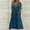 Dark Blue, variant on Sentmoon Sun Dress Plus Size Regular Fit Fashion 2026 Solid Color Cocktail Dresses for Women Short Sleeve V Neck Button Down Vacation Breathable Summer Dresses Blue XXXL