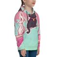 thumbnail image 3 of Daiia Cats On Broomstick for Boys Fashion Hoodies & Sweatshirts with Kangaroo Pocket,Hooded Sweatshirt for Kid, Breathable& Moisture Wicking-Small, 3 of 6