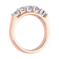 thumbnail image 2 of 1 Carat (ctw) 5-Stone Diamond Wedding Band Ring in 10K Rose Gold (Ring Size 9.25), 2 of 5