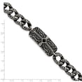 thumbnail image 4 of White Stainless Steel bracelet Contemporary Agate Princess Black 9 in 17 mm 14, 4 of 4