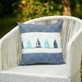 thumbnail image 3 of Mainstays 2-pack Striped Boat Reversible Outdoor Throw Pillow, 16 inch, Blue, 3 of 7