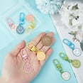 thumbnail image 4 of 8Pcs 8 Colors Smile Key Chain Mini Emoticon Keychain Happy Face Keychain Cute Expression Keychain Enamel Smiling Face Pendant Decorations for Purse Handbag Bag Backpack Charm Accessories, 4 of 6