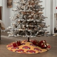 thumbnail image 4 of Sikiie Red Cars Nativity Christmas Tree Skirt, Jesus Christian Winter Holiday Tree Mat Decoration(30-48IN)36", 4 of 6