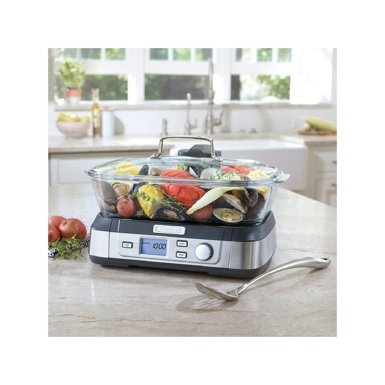 Restored Cuisinart STM-1000 CookFresh Digital Glass Steamer