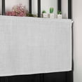 thumbnail image 6 of Grey White Valances for Windows Farmhouse Kitchen Curtains Valances Rod Pocket Valance Curtains for Kitchen Windows Vintage Country Farmhouse Neutral Textured Window Valances for Bathroom 54"x18", 6 of 6