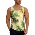 thumbnail image 1 of Camisas de Suéter para Hombre, Moda Casual Impresión Cuello Redondo sin Mangas Tanque Deportivo para el Verano Y Al Aire Libre, 1 of 6
