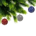 thumbnail image 3 of Christmas 8Cm Ornements Gemmes Perlées - Ensemble De 12, 3 of 3
